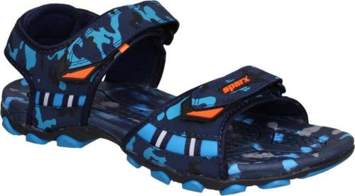 Sparx Men SS-467 Blue Camouflage Floater Sandals