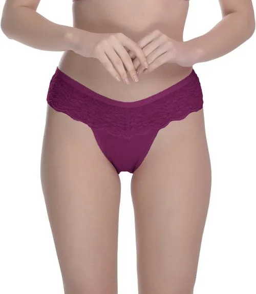 Madam Women Purple Hipster Panty