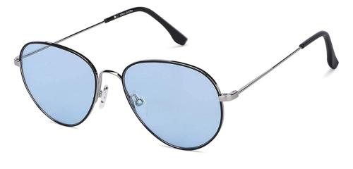 John Jacobs UV Protected Round Full Rim Blue Sunglasses Men and Women Medium JJ S13871