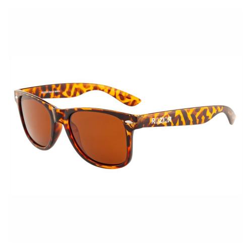 Rozior Men Women Wayfarer Sunglass Tortoise Frame, Brown Lens (Medium)-Pack of 1 MODEL: RWPPJH1028C7