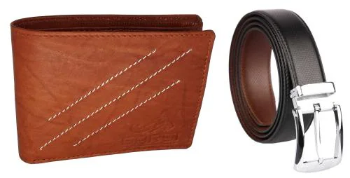 Gargi Leather Wallet & Belt Combo offer