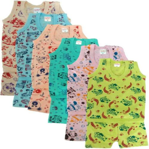 Shishu Baby Boys & Baby Girls Casual Vest Short (Multicolor)