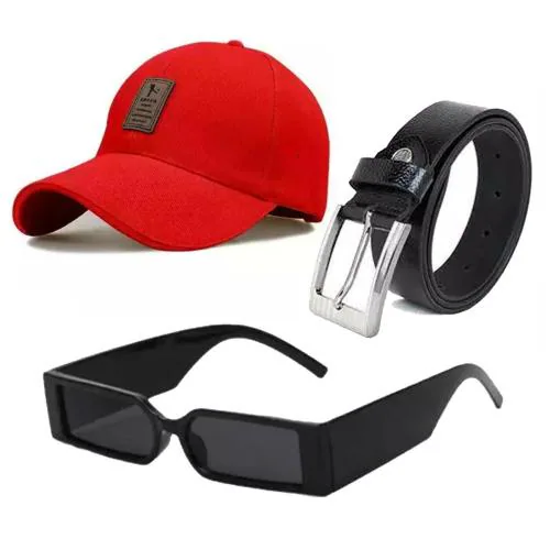 Yintai Pure Cotton Baseball Cap with Belt and Sunglasses for Men and Boys