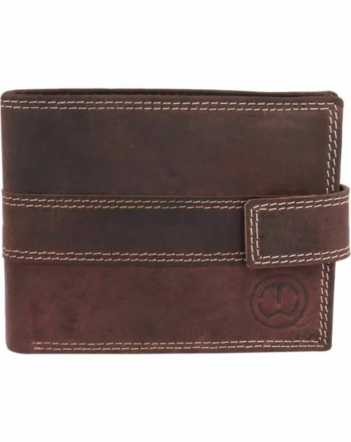 TnW Brown Genuine Leather Wallet - Regular