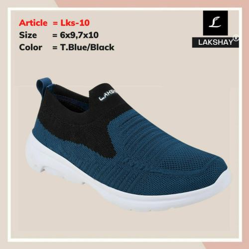 LAKSHAY SPORTS SHOE FOR GENTS T.BLUE/BLACK Lks-10