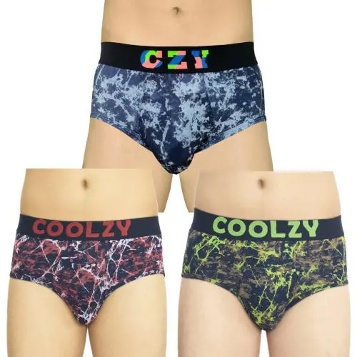 COOLZY Men's Cotton Innerwear Underwear Brief (Pack of 3) (XL)