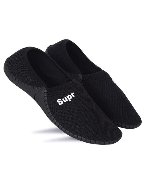 Aadi Men's Black Canvas Outdoor Casual Loafer