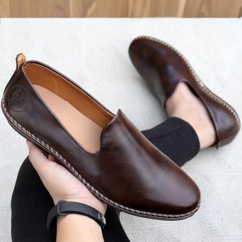 Lucasa Stylish Loafers For Boys, Jutis For Boys, Loafer Shoes For Boys, Loafers For Men (Brown)
