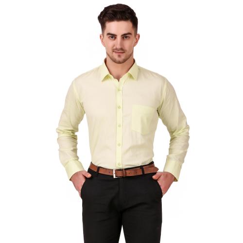 DESIGN UP MEN YELLOW FORMAL SHIRT L|SHIRTS| SHIRT| MENS SHIRT| MEN SHIRTS|FORMAL SHIRT