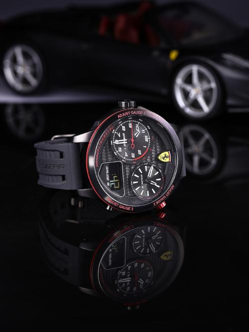 SCUDERIA FERRARI Xx Kers Analog Black Round Dial Men's Watch - 0830318