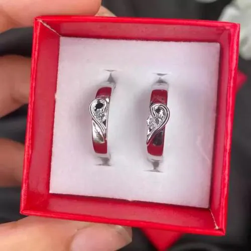 IGA COLLECTION Stylish Fashionable Silver Plain Thump Finger Ring For Boys & Girls Stainless Steel Titanium Plated Ring