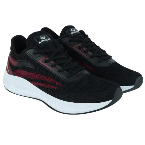Lancer KING-8BLK-WINE Black Walking Shoes
