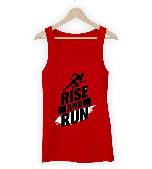 THALASI Printed Black Gym Sando for Men-Gym Vest - Cotton Vest/Sleeveless Tshirt for men-Printed Gym Vest for Men