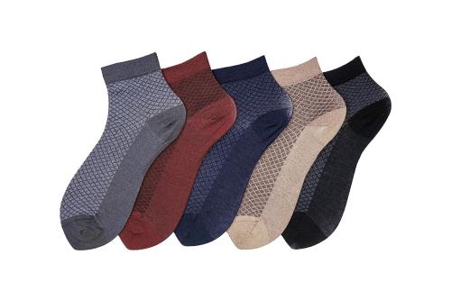 Cotstyle Multicolor Printed Cotton Ankle Length Socks - Free Size (pack of 5)