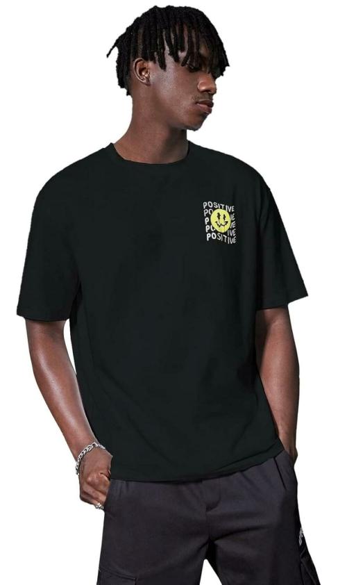 DENIMHOLIC Oversized t Shirt for Men Printed, Drop Shoulder Tshirt for Men, Baggy Tshirt for Men, Printed Oversized t Shirts for Men