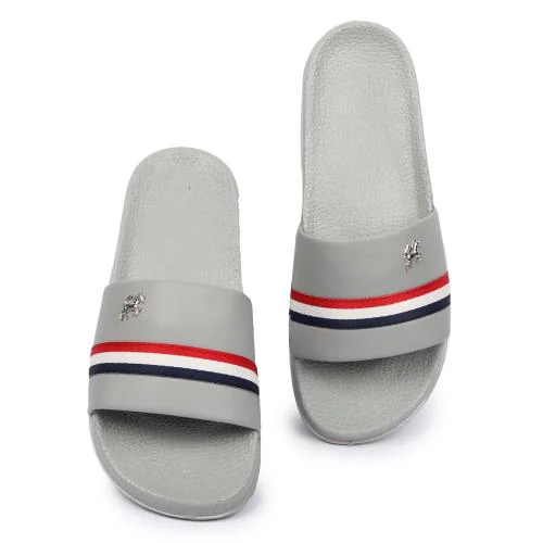 Simsan Stylish & Trendy Grey Sliders For Men