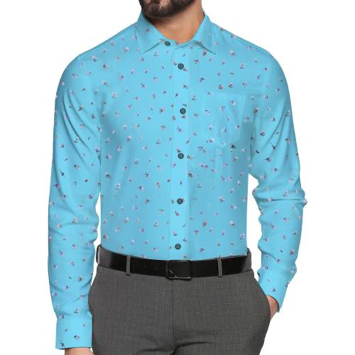 BINAYAK : WE DEAL WITH QUALITY ONLY - Stylish Floral Printed Shirt for Men - Fashionable Cotton Design