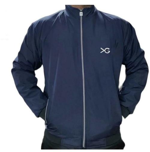 YUNG GUN Men's & Boy's full sleeves Blue Windcheater Rice Knit Inside For Winter Wear Zipper Jacket