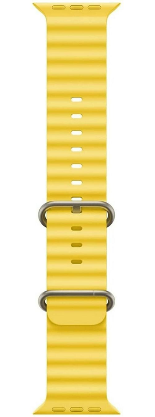Strombucks Band Yellow Silicone Watch Strap for Series Ultra 8, 7, 6, 5, 4, 3, 2 and 1 SE 22mm