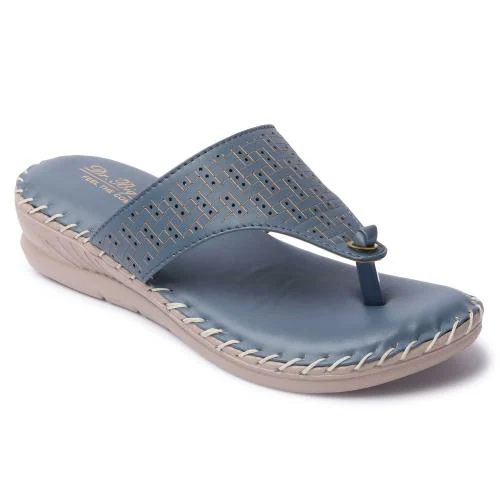 Big Bird Footwear Casual V-strap Doctor Sandals for Women & Girls (Blue) Non-Returnable