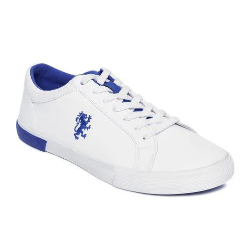 Red Tape Men White And Indigo Blue Sneakers