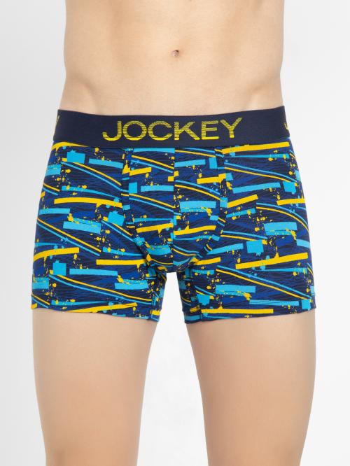 jockey Men Multicolor Cotton Blend Printed Trunks