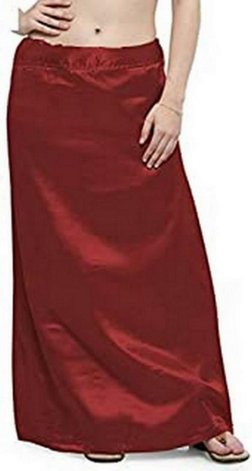Kavya Designer Women Multicolor Pure Satin Saree Petticoat