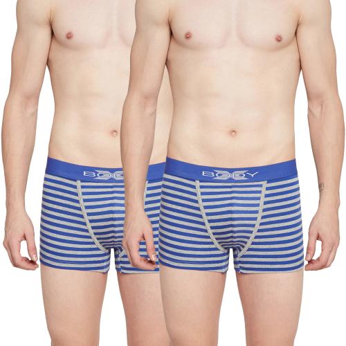 BODYX Striped Men's Trunk by Bodycare Royal Blue