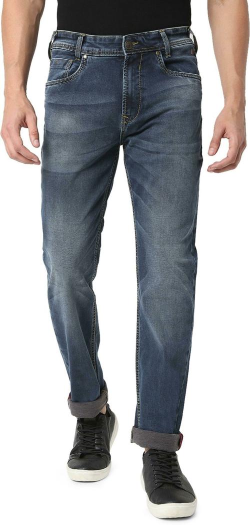 Mufti DENIM DELUXE STRETCH STRAIGHT FIT DARK INDIGO BLUE JEANS