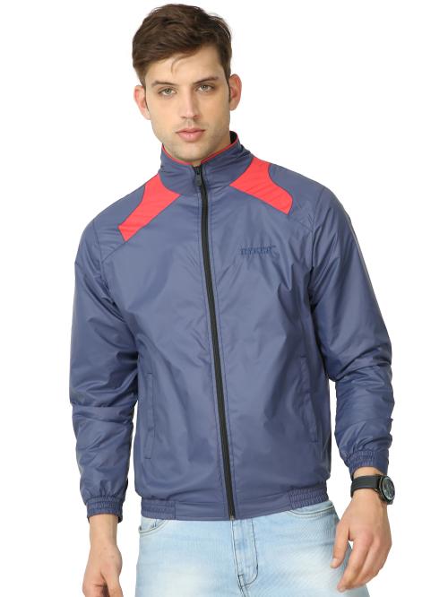 RYKER Men's Regular Lightweight Windcheater Outdoor Sporty Jacket (Navy Blue)