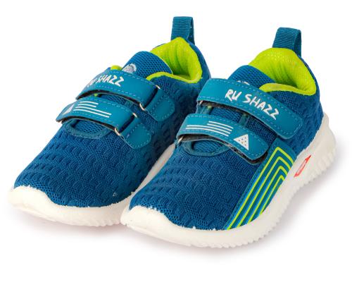 RU SHAZZ Casual Shoes For 9 Years to 9.5 Years Old Kids Boys & Girls Sporty Design Slip-On Light Weight Sneakers For Children-Model-MACHO,Size-4,Teal Blue