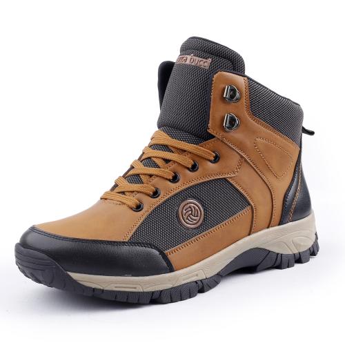 Bacca Bucci HIKE Men's 5-Eye Moto Inspired Mountaineering Backpacking Trekking/Hiking Boots