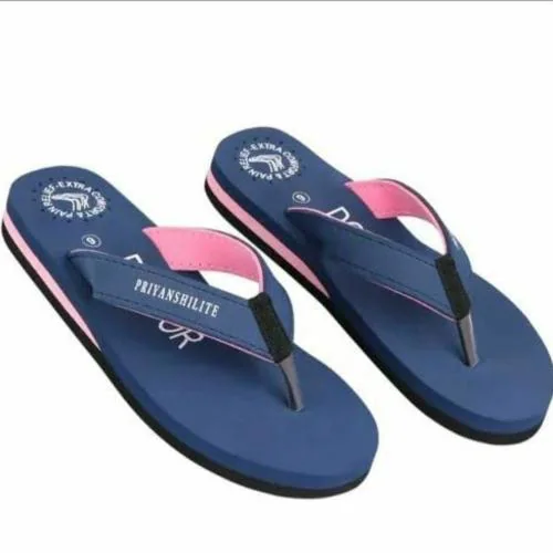 Priyanshilite PRINTED CASUAL AND COMFORT HEELS SLIPPERS FOR WOMEN AND GIRLS | LONG STEP RED AND BLACK | COLOR-BLUE AND PINK| SIZE-UK7