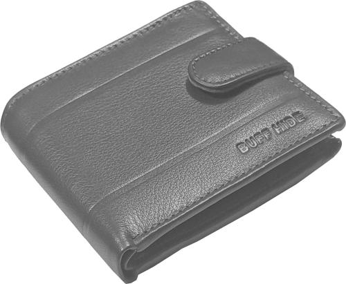 Buy BUFFHIDE Black Genuine Leather RFID Wallet For Men (6 Card Slots ...