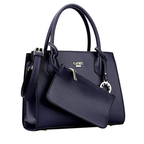 Cathy London Girls Blue Handbag with Pouch (Pack of 2)