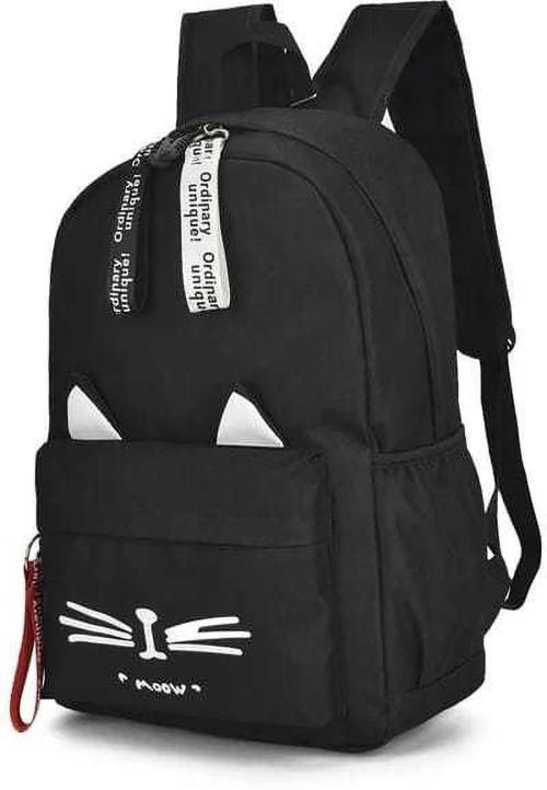 AVNU FASHION BLACK PU School Bags 10 L