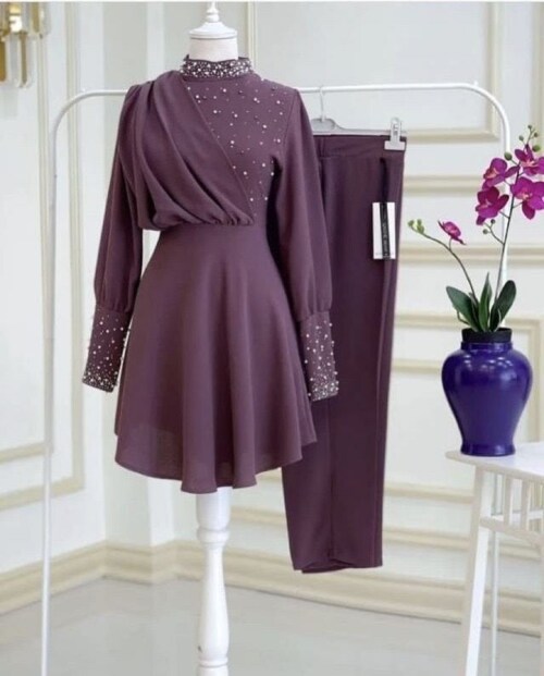 RAIKA Women Fancy Purple Co-ord Set
