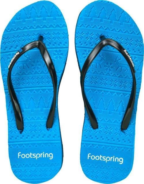 Footspring Girls Flip Flop Slippers (Sky Blue)