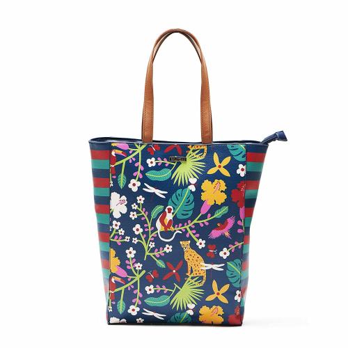 Chumbak Women Navy Blue Tote Bag