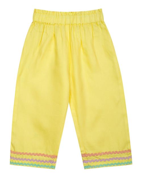 Budding Bees Yellow Pop Solid Pants