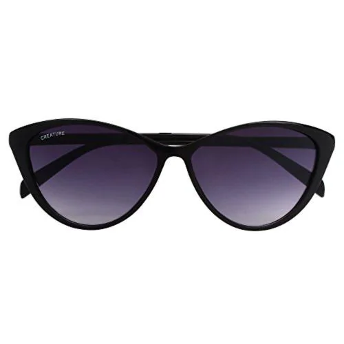 Creature Gaga Cat-Eye Sunglasses For Girls(Lens-Purple||Frame-Black||GAGA-010)