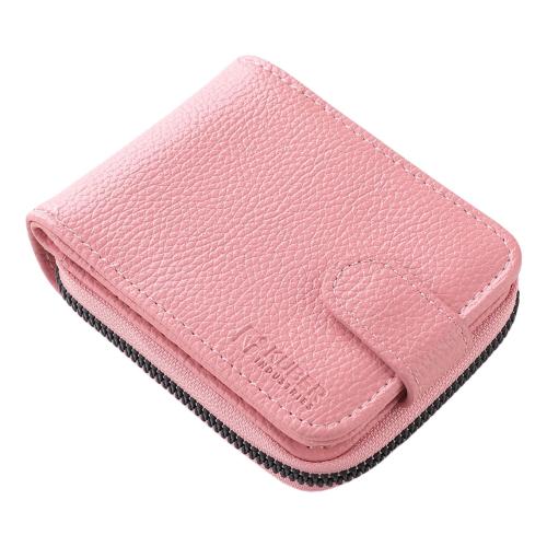 Kuber Industries Pink Leather Card Holder Wallet For Men Women