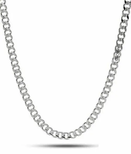 ELOISH 925 Sterling Silver Nawabi Chain for Men and Women.