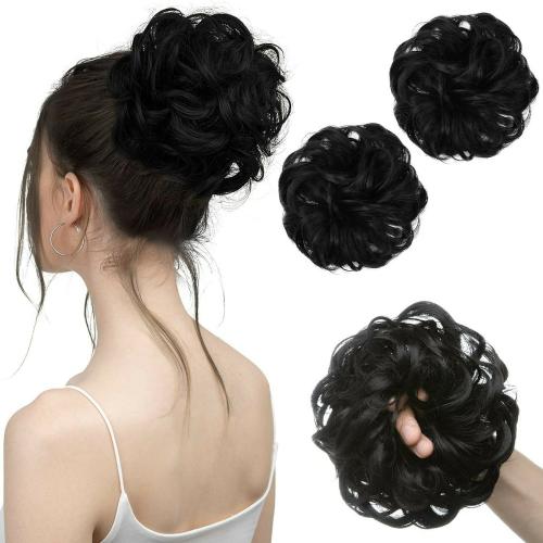 Buy WONDER CHOICE Messy Hair Bun Extensions 2PCS Curly Hairpiece Online