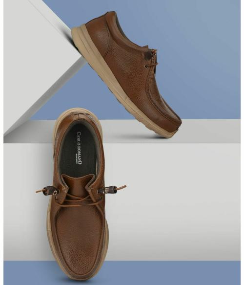 Carlo Romano by Wasan Shoes Casuals For Men (Brown)