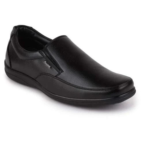 bata black office shoes