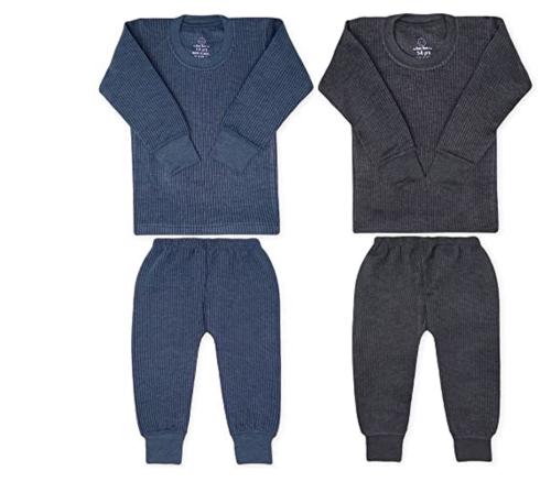 SDGP Kids Unisex Body Warmer Set of Top Trouser for Kids/Thermal for Boys and Girls/ Winter Wear/9-12 Months