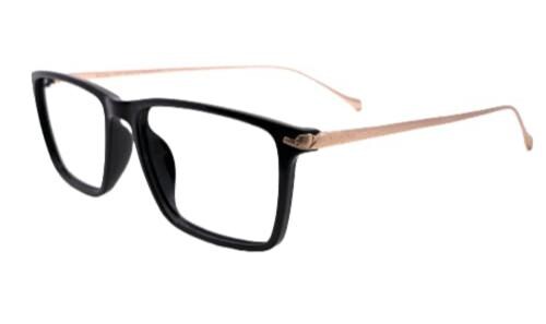 Buy Rsinc Black and Golden Metal Full Rim Spectacle Frames Online at ...