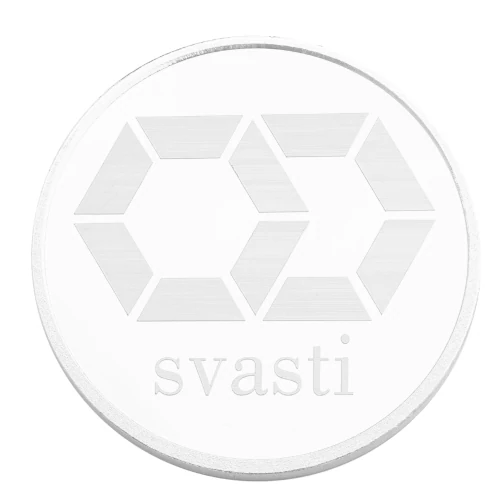 Svasti 100gms silver coin 999 purity