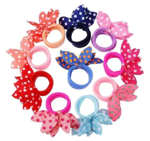 alamodey 24pc of raabbit rubberbands (Multicolor)